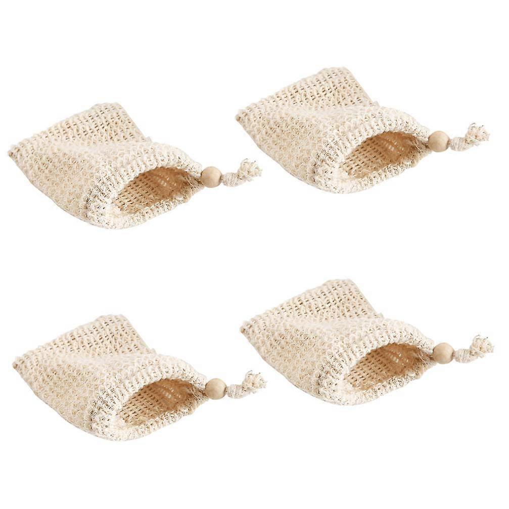 4pcs Soap Saver Bags Mesh Foaming Net Pouches for Handmade Soap Rich Lather SkinFriendly