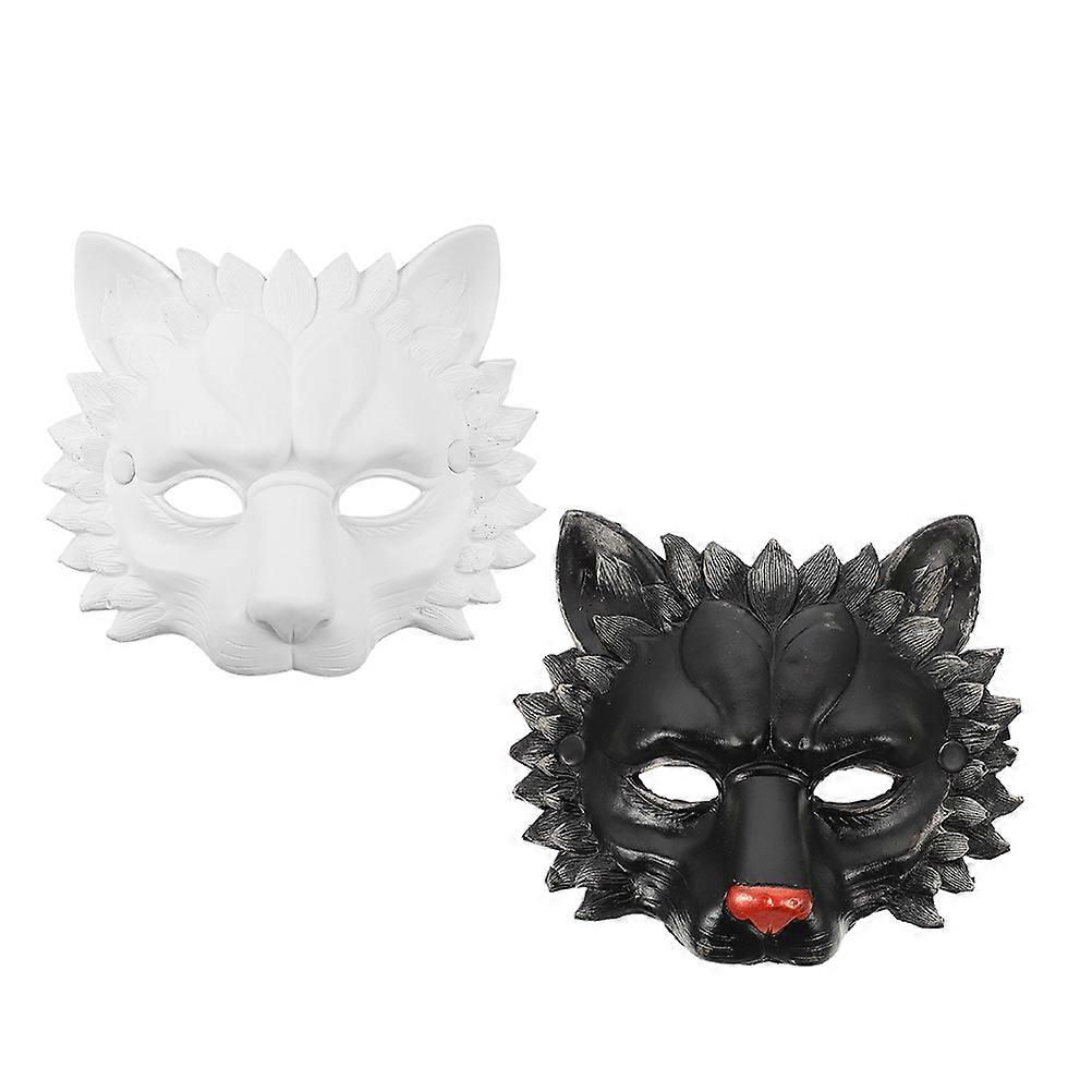Lion Mask PU Foam Crafted for Masquerade Use 2Pcs Set