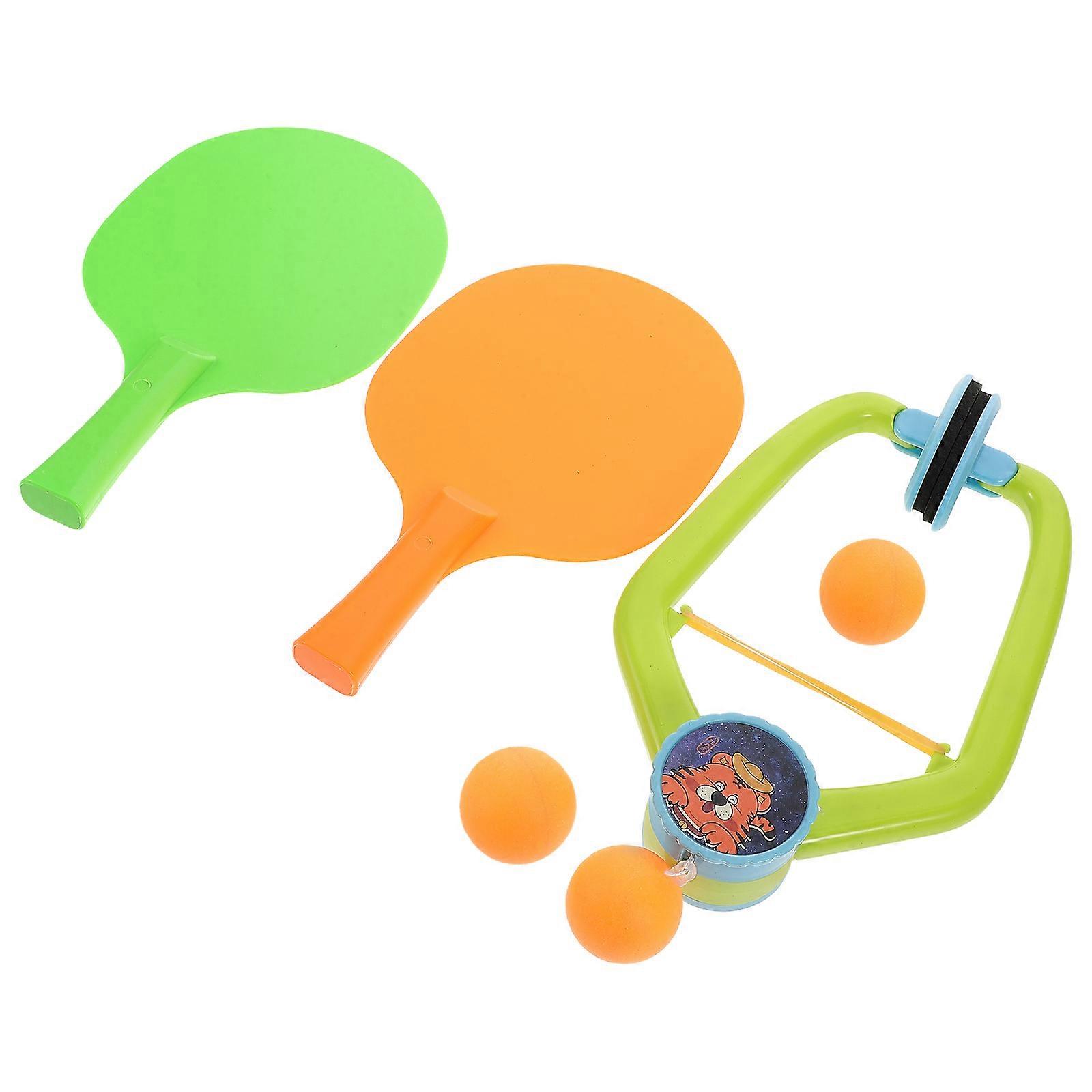 Assorted Color Adjustable Table Tennis Trainer Set for Kids Indoor Practice with ParentChild Interaction