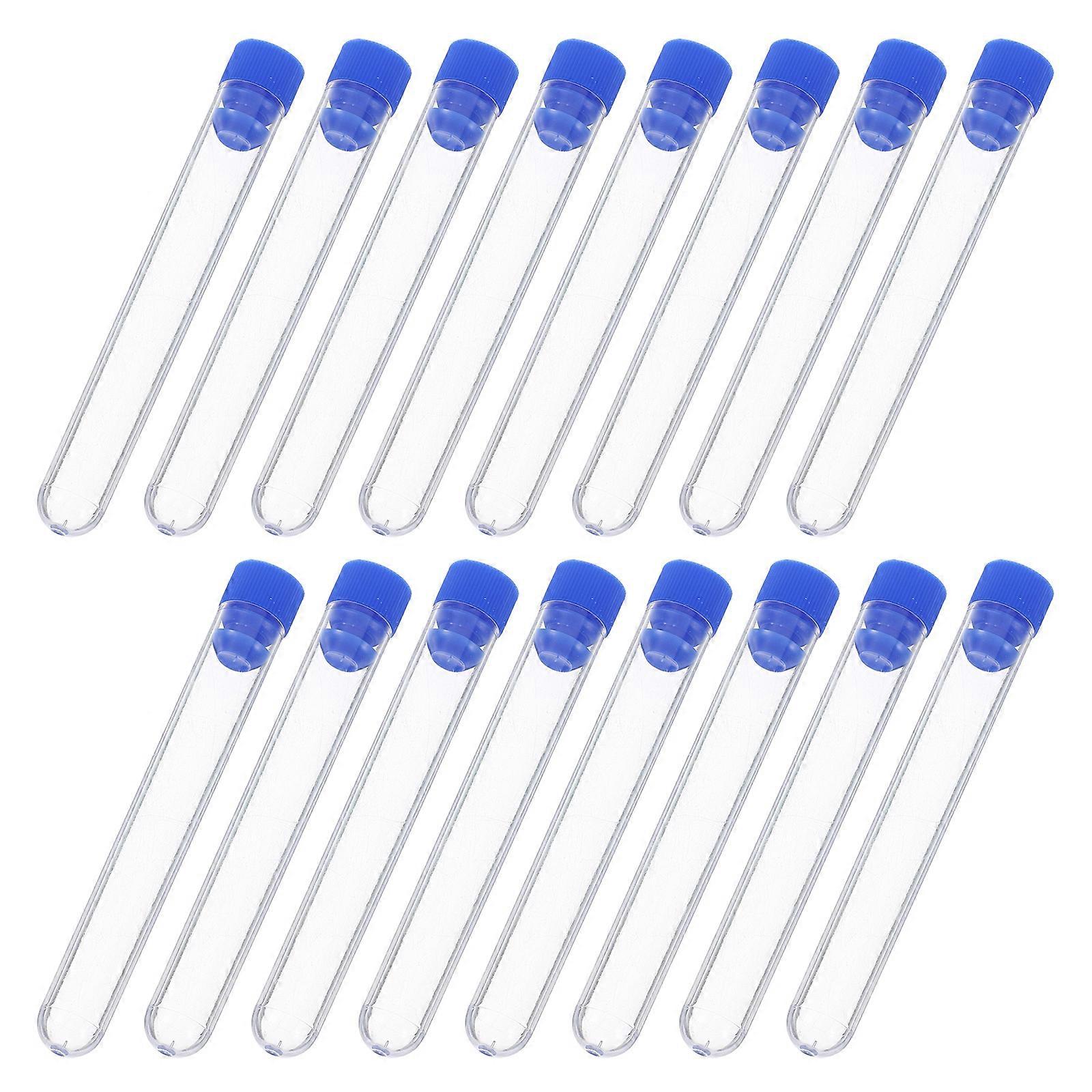 Transparent Ps Test Tubes for Storage Use 50Pcs Plastic Sample Tubes