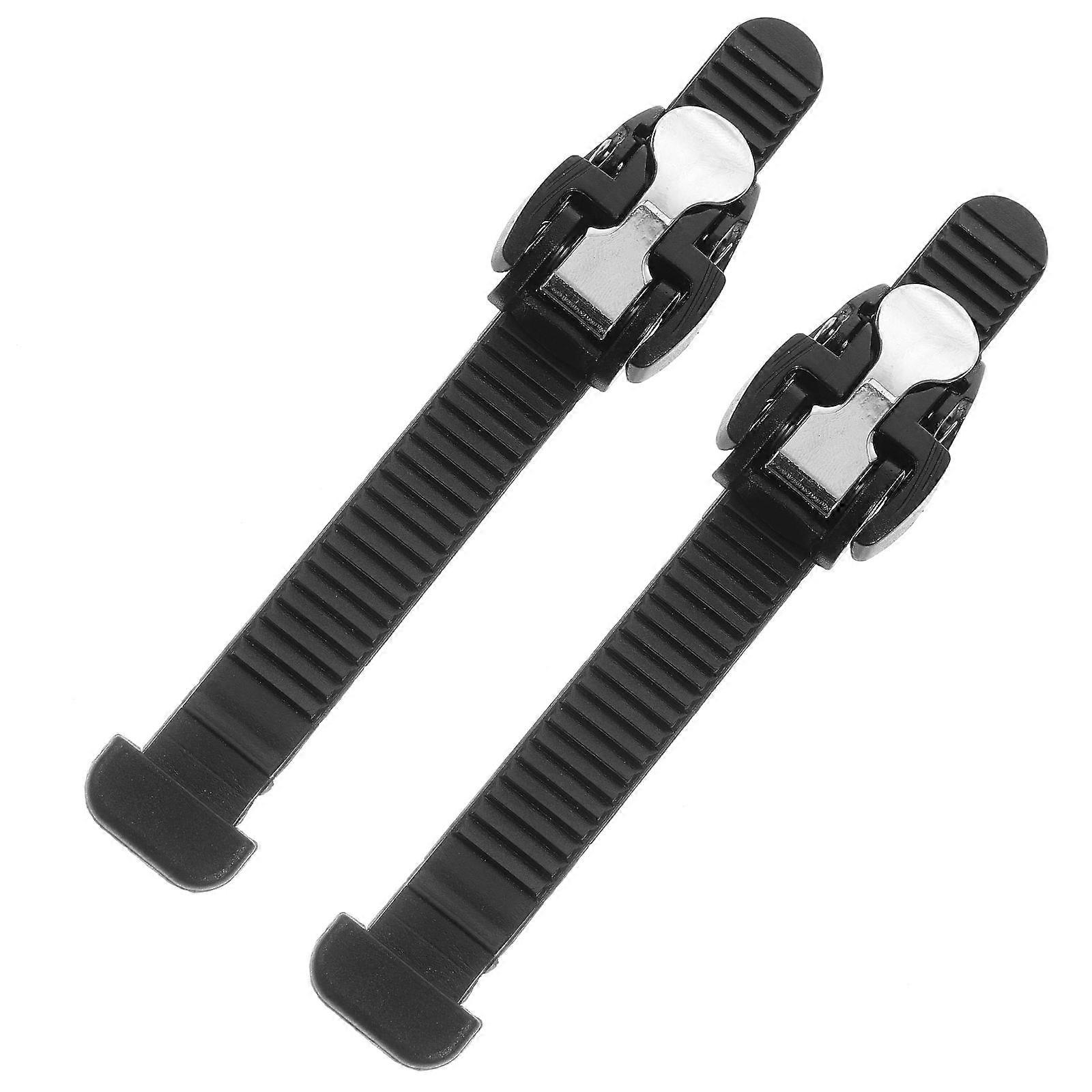 Black Roller Skate Shoes Buckle Strap for Skating 6Pcs Replacement