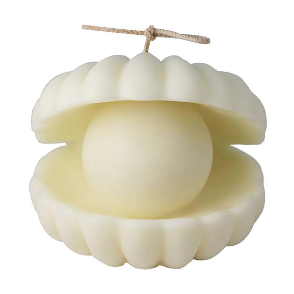Pearl Shell Atmosphere Candle for Decor 1Pcs White Scented Candle