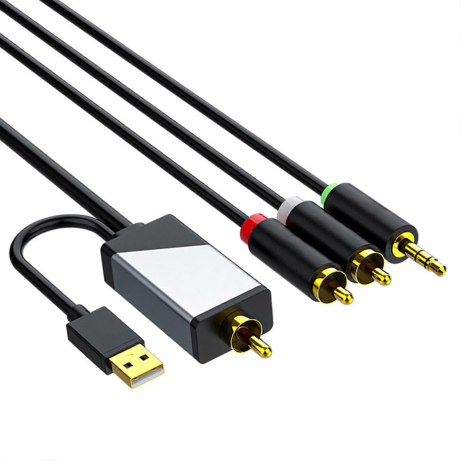 Auditory With Digital SPDIF To Analog And 3.5mm Cable For HDTV And Gaming Consoles Analog Audio Converter 3.5mm Output