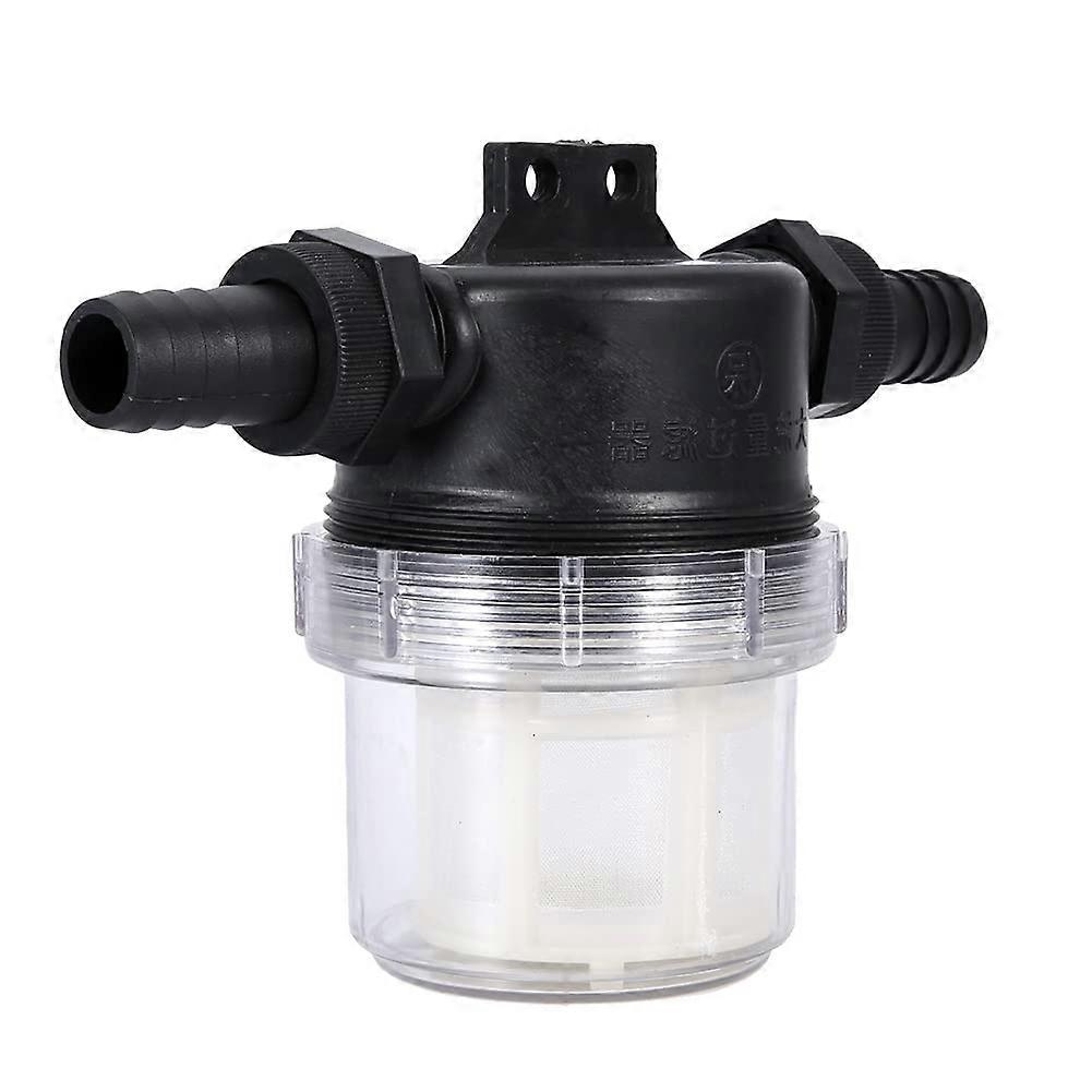 Garden Water Pump Filter Inline Mesh Strainer with Durable Transparent Body for Irrigation
