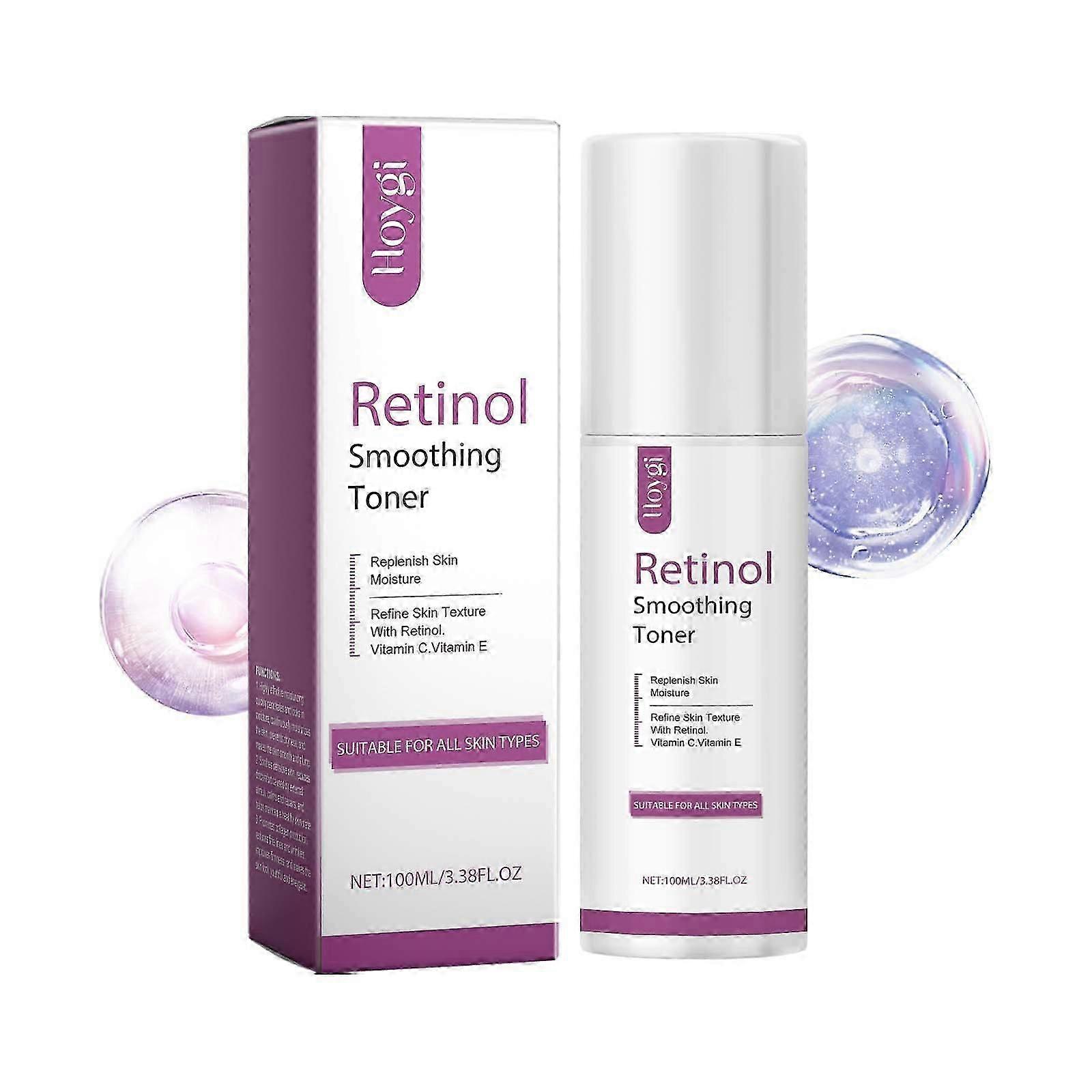 Retinol Hydrating Toner with Vitamin C & E  Brightens, Moisturizes & Reduces Fine Lines