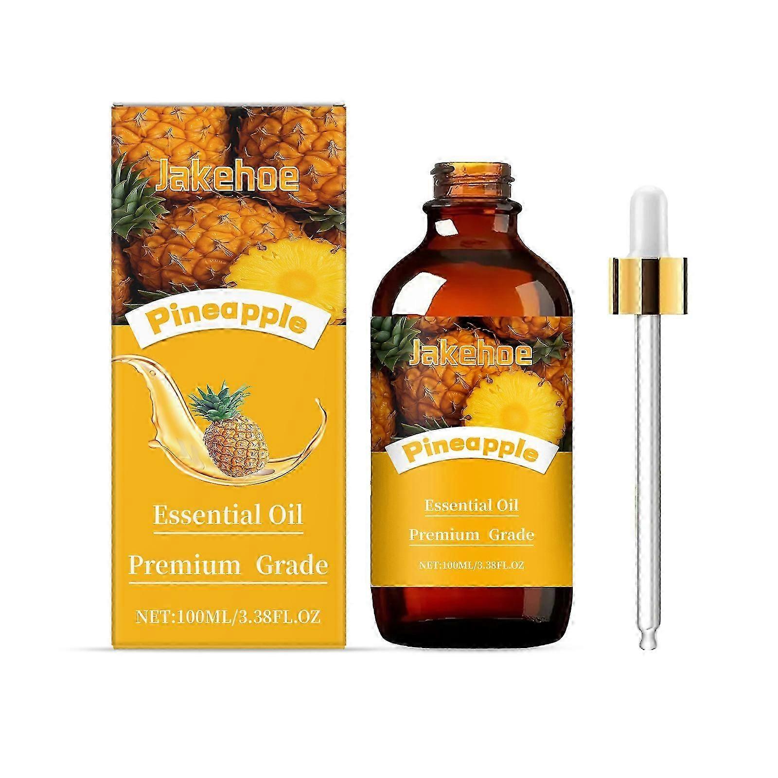 Pineapple Essential Oil - Relaxing Aromatherapy for Stress Relief & Calm, 100ml - Natural Fragrance for Home, Office & Yoga | Easy to Use, Refreshing