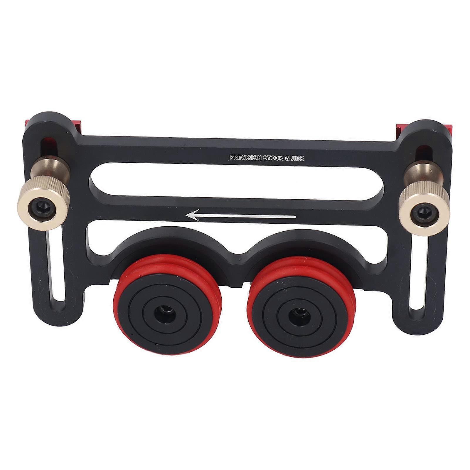 Adjustable Table Saw Featherboard with Dual Roller Guide, Precision Sliding Blocks for Woodworking