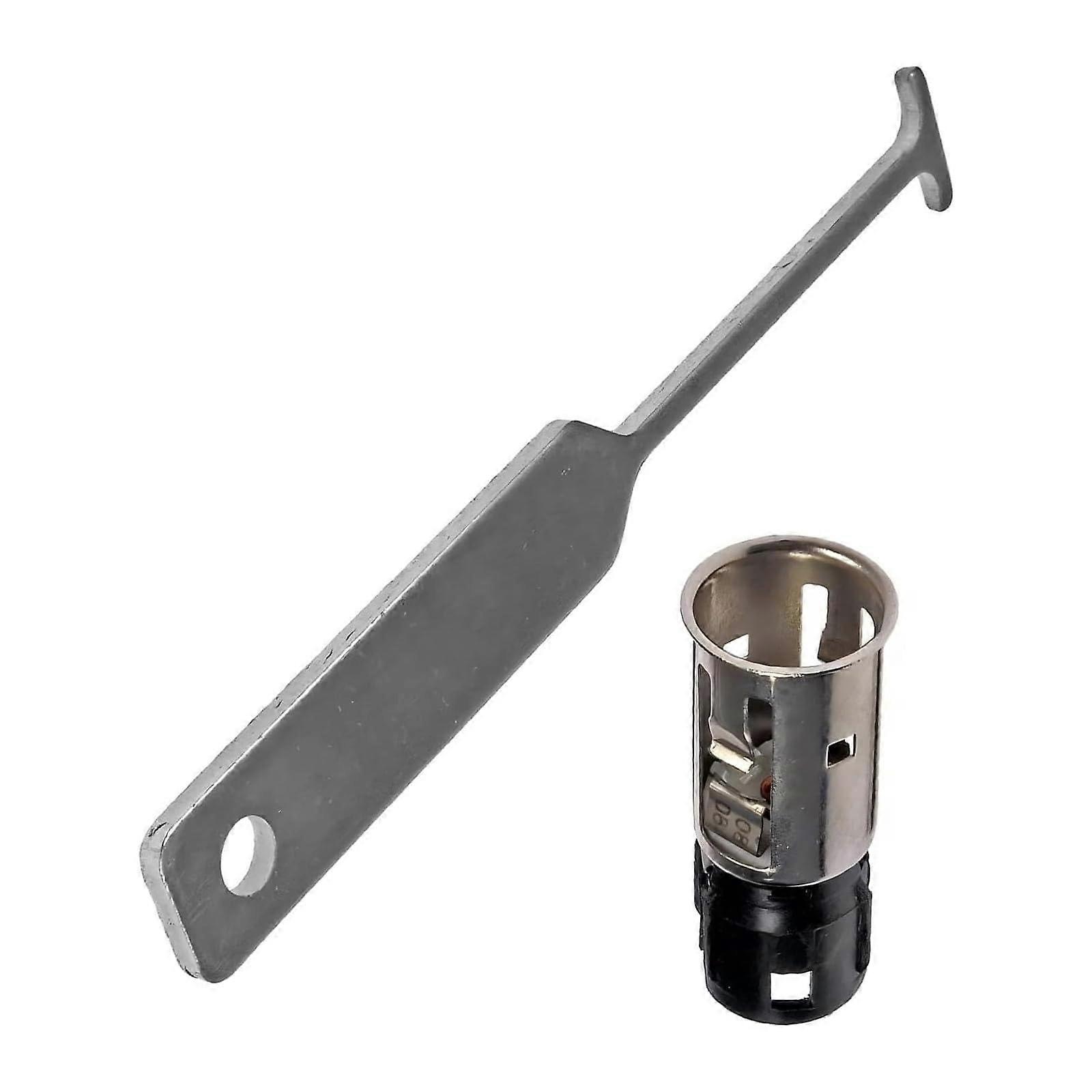 2PCS Car Cigarette Lighter Socket with Disassembly Tool, 12V Power Outlet Replacement for GM