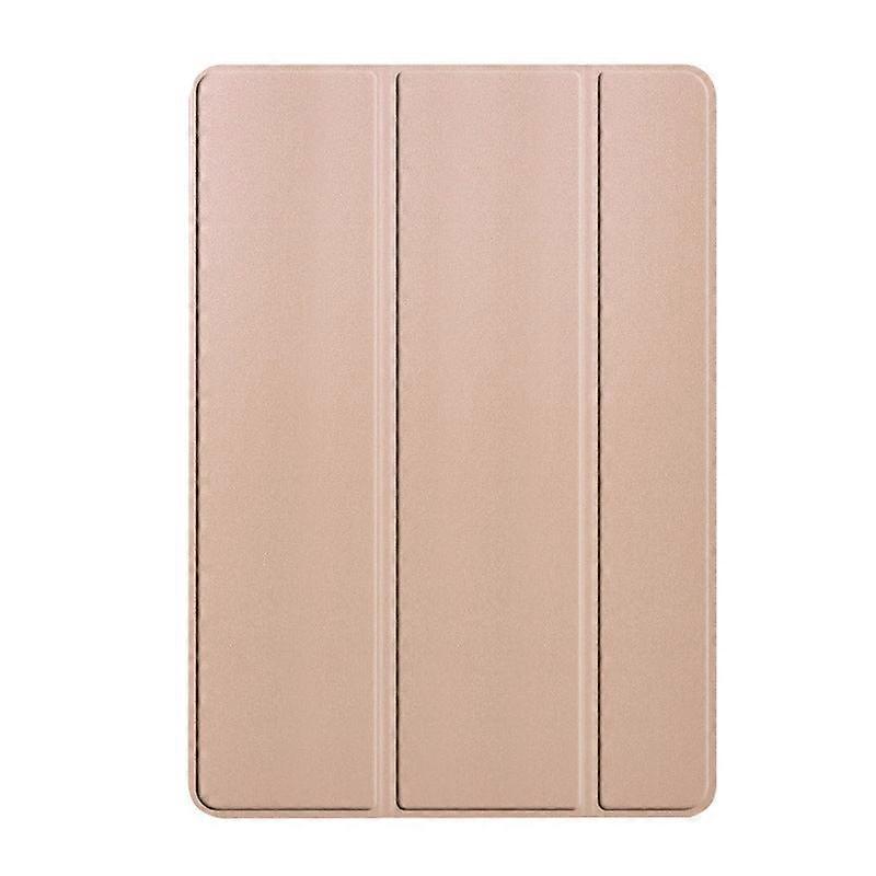 Capa elegante para iPad Pro de 9,7 polegadas, dourada, com 3 dobras e fecho magnético macio.