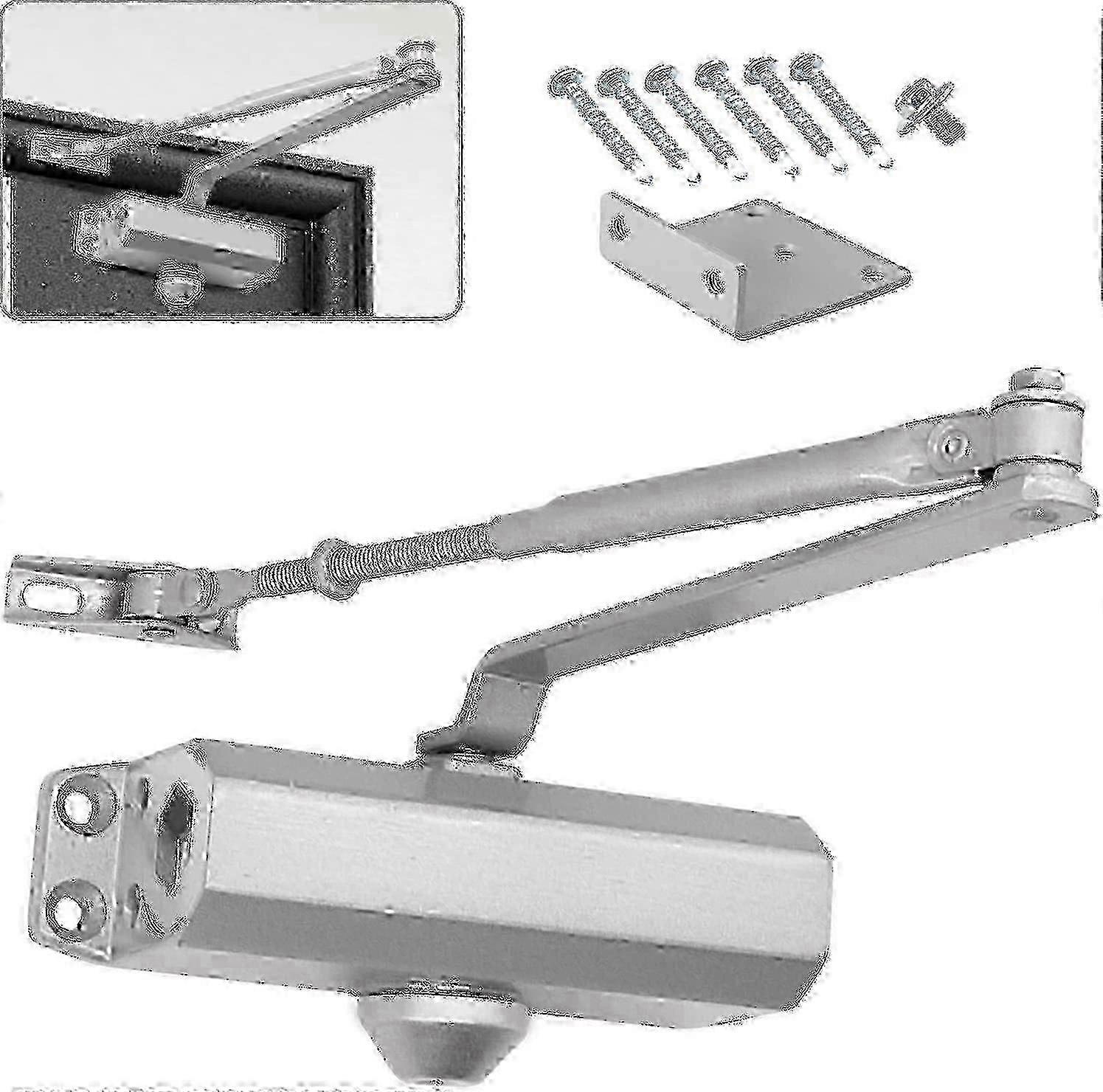 Commercial Hydraulic Door Closer With Stop Function for 25-45kg Doors 2025