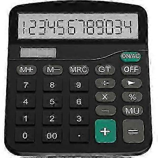Calculator, Standard Function Desktop Calculator, Black