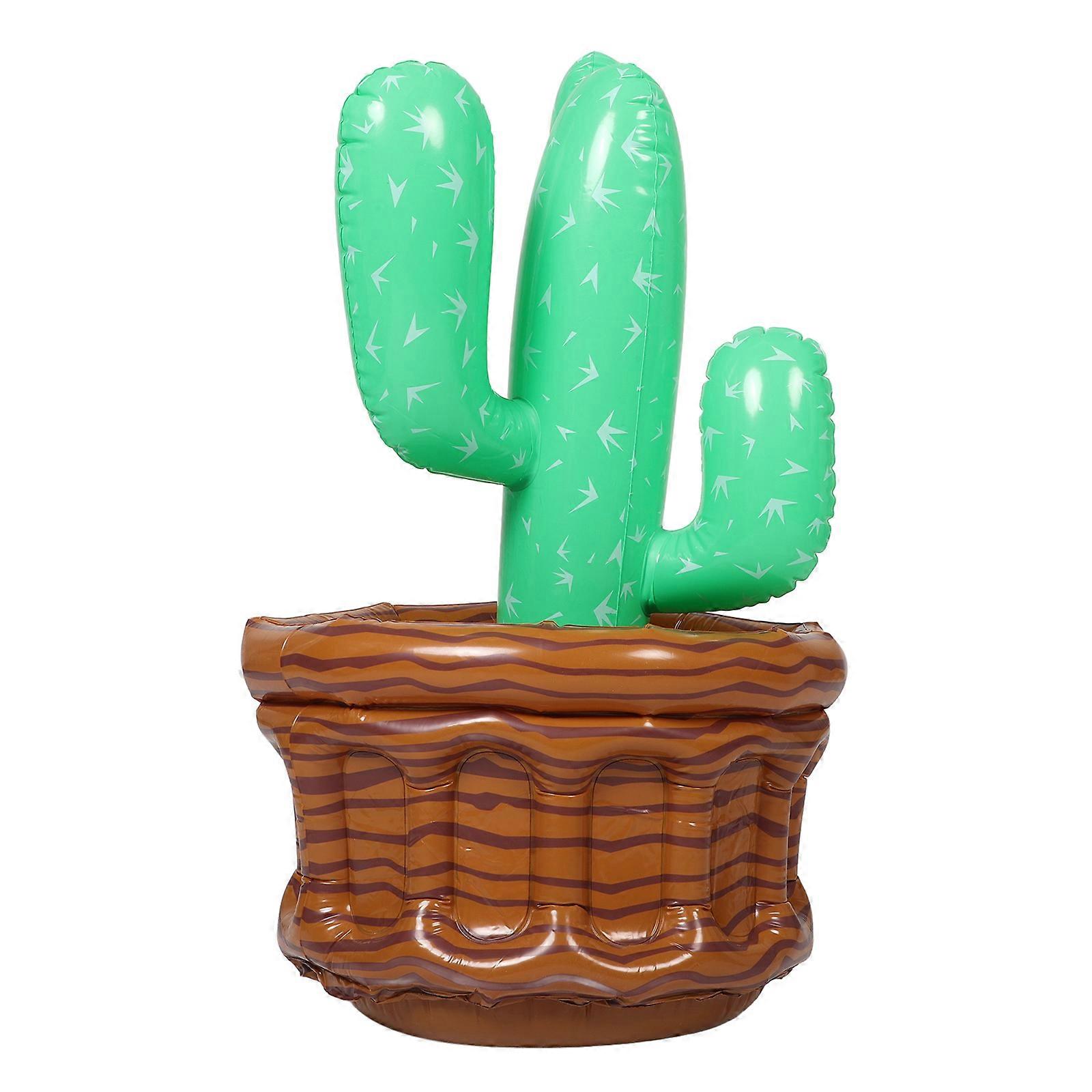 Inflatable Cooler Inflatable Cactus Shape Cooler for Parties Ice Cube Bucket
