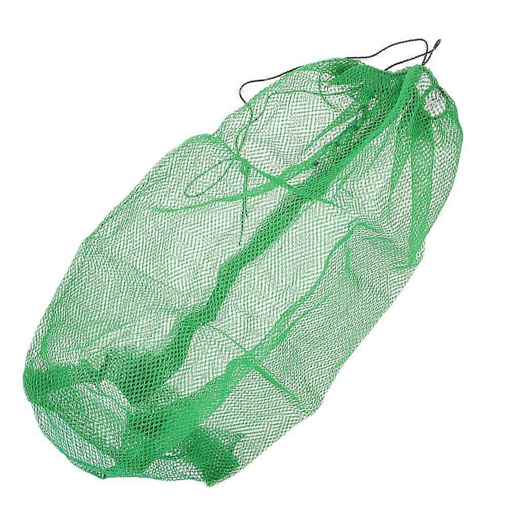 Portable Net Bag for Fishing Use with Drawstring Closure