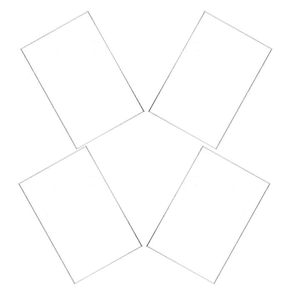 Clear Acrylic Sheets Picture Frame Boards for DIY 4Pcs Transparent Panels