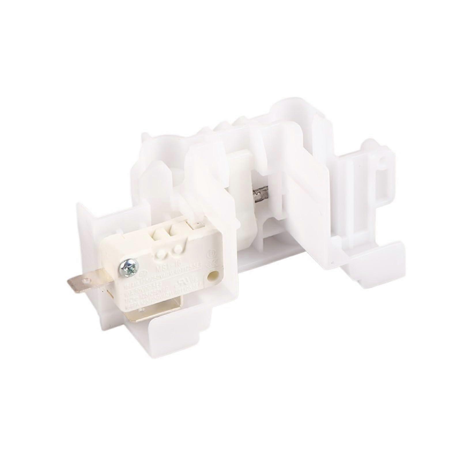 Dryer Door Lock Switch Replacement TH100NH06WY TH100VH88WY Secure Push Button White 8.3x4.2cm