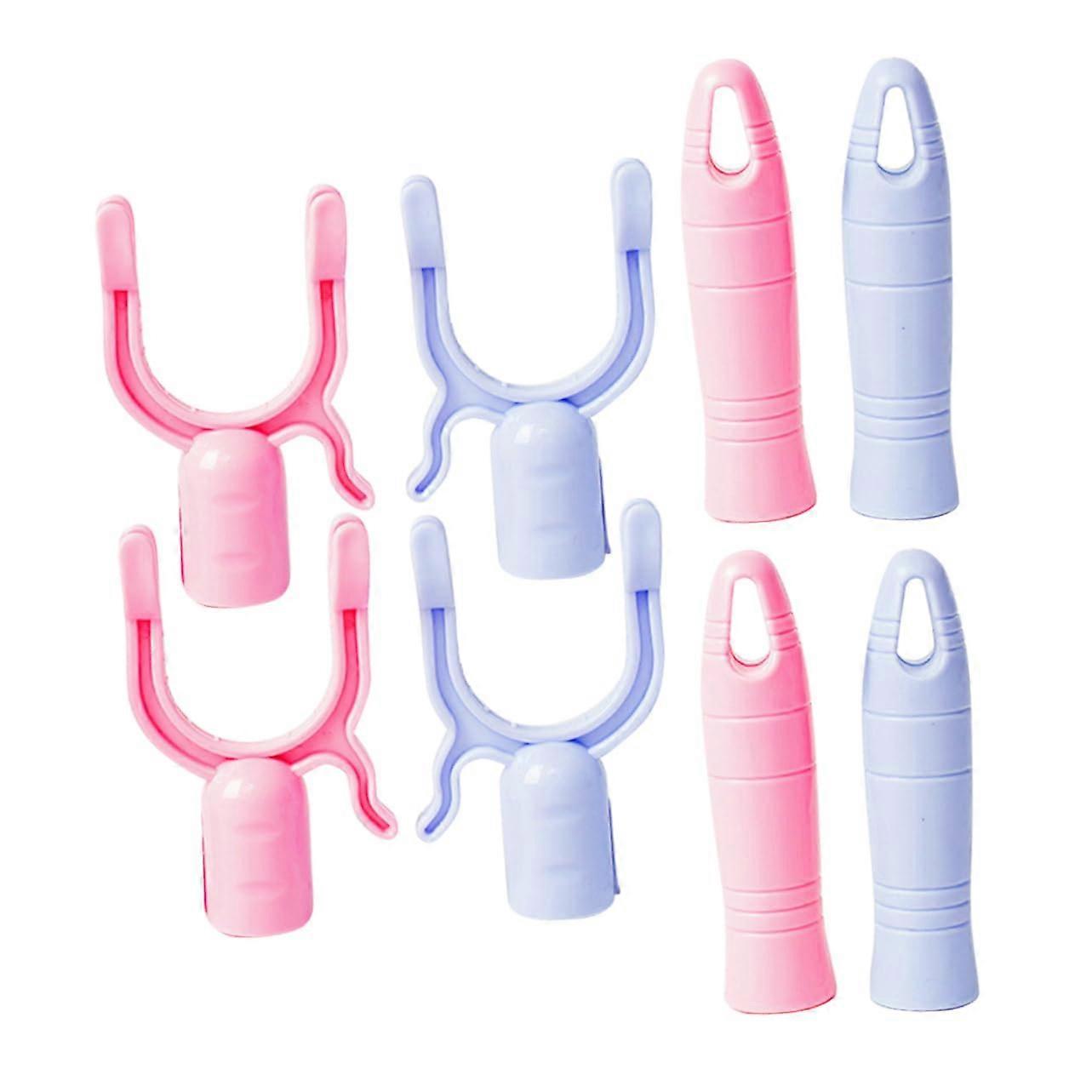 Clothes Drying Pole Head Set, Durable Plastic Garment Pole Fork, Easy Hanging Rod Handle Replacement