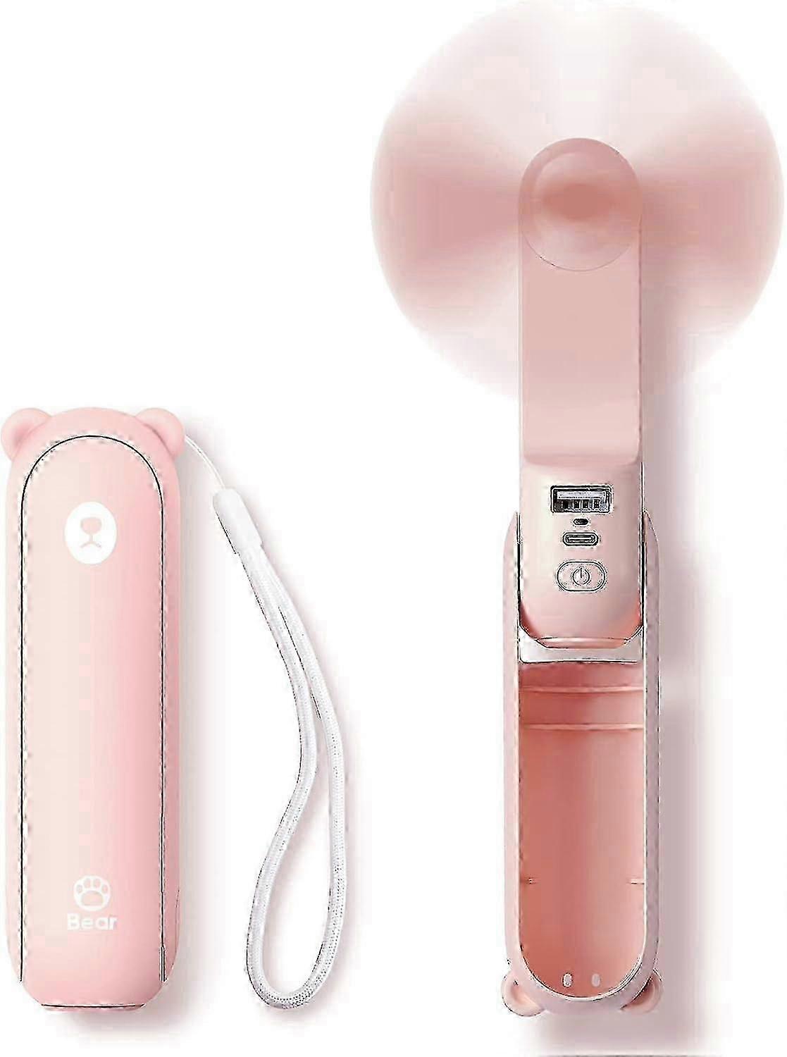 3-in-1 Handheld Fan With Power Bank Flashlight-2