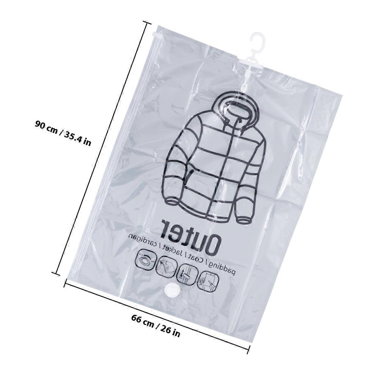 Garment Cover Clothes Compression Bag for Dust Prevention Transparent