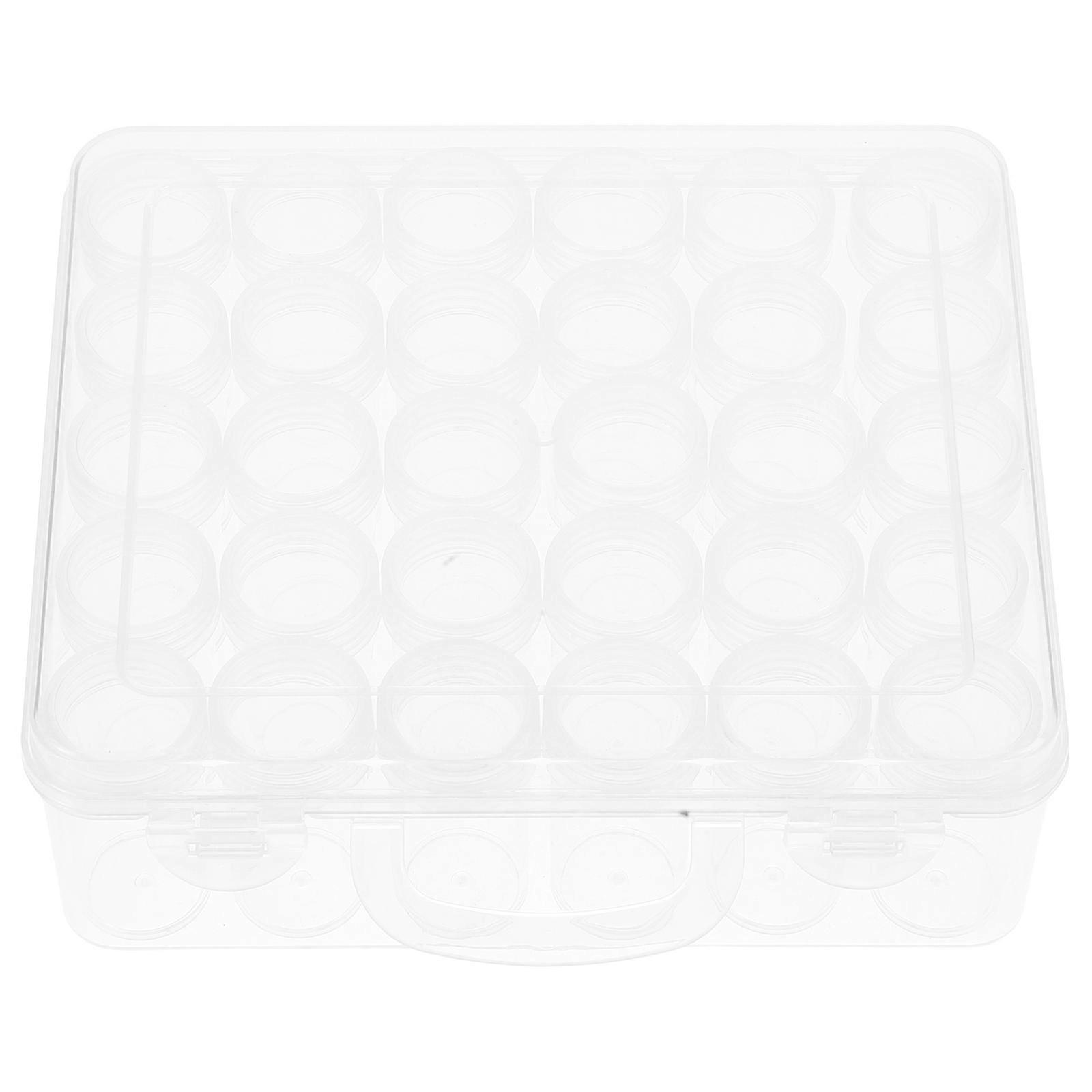 Transparent Plastic Seed Storage Container for Storage 2Pcs with Compartments
