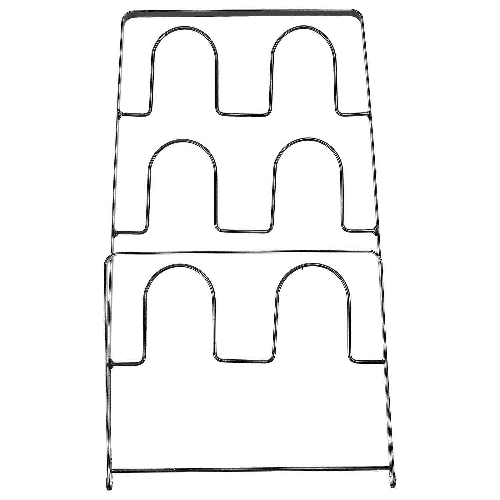 Iron Craft Slippers Rack for Storage 3Pcs Multi-Layer Holder