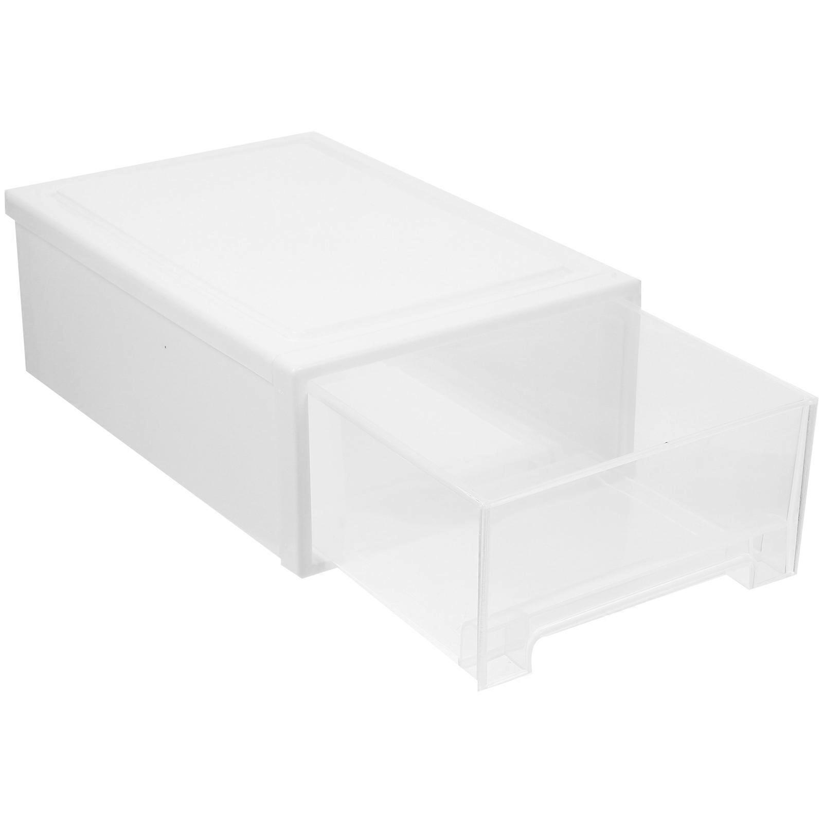Drawer Style Storage Case Plastic Box for Underwear 1Pcs White