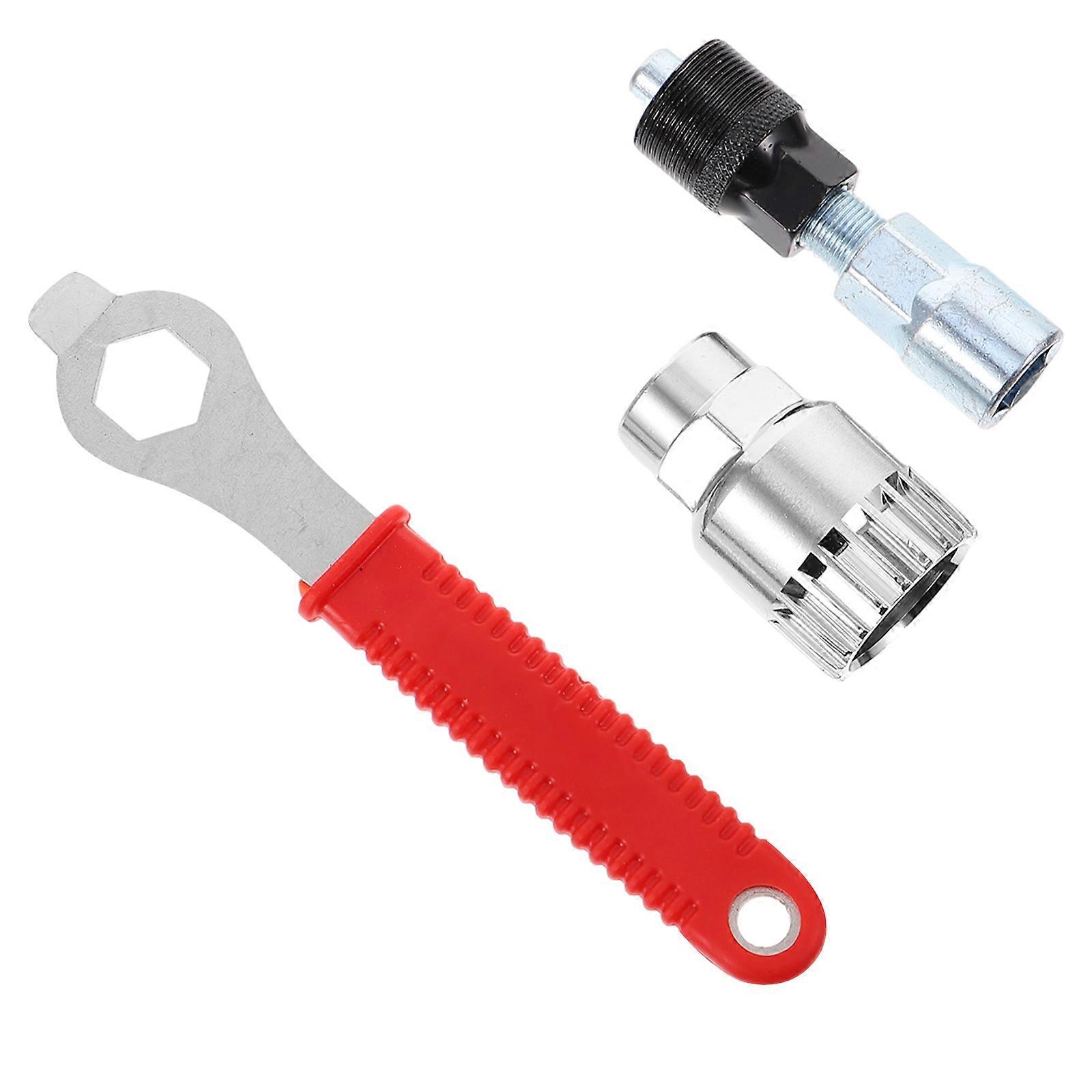 Bike Maintenance Tool Bottom Bracket Removal Tool Featuring Freewheel Turner 6Pcs