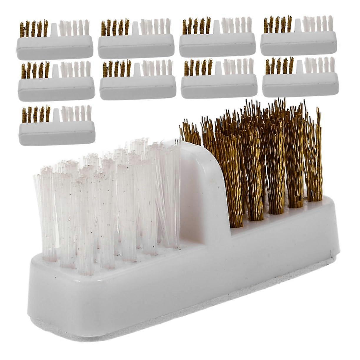 10Pcs Nail Drill Bit Cleaning Brush Copper Wire for Manicure Efficient Dust Removal Durable