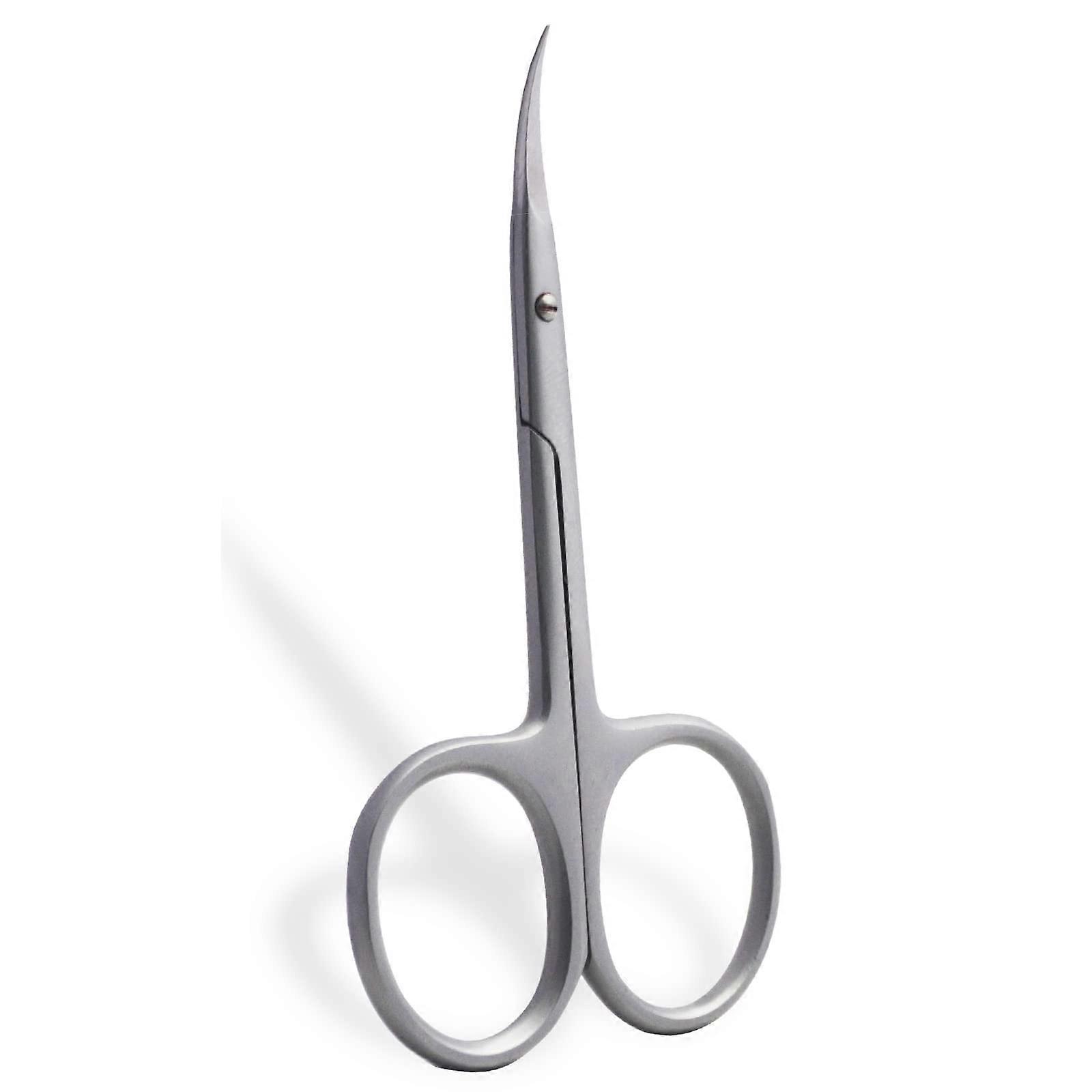 Cuticle Scissors Stainless Steel 9cm Precision Curved Tip Rust Resistant Easy Clean Mirror Finish