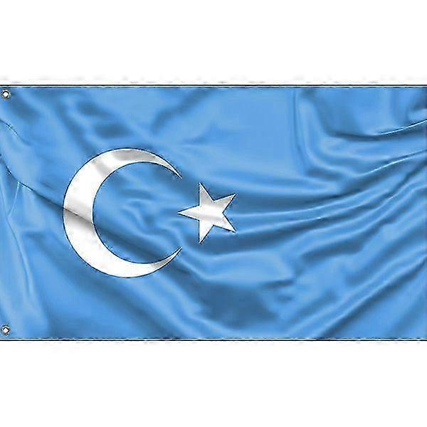 Kokbayraq Uyghurs Flag Pattern 218