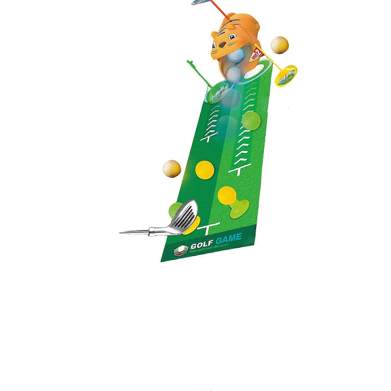 Children Golf Training With Adjustable Clubs Portable Case Develop Hand Eye Coordination Safe Materials  Yellow