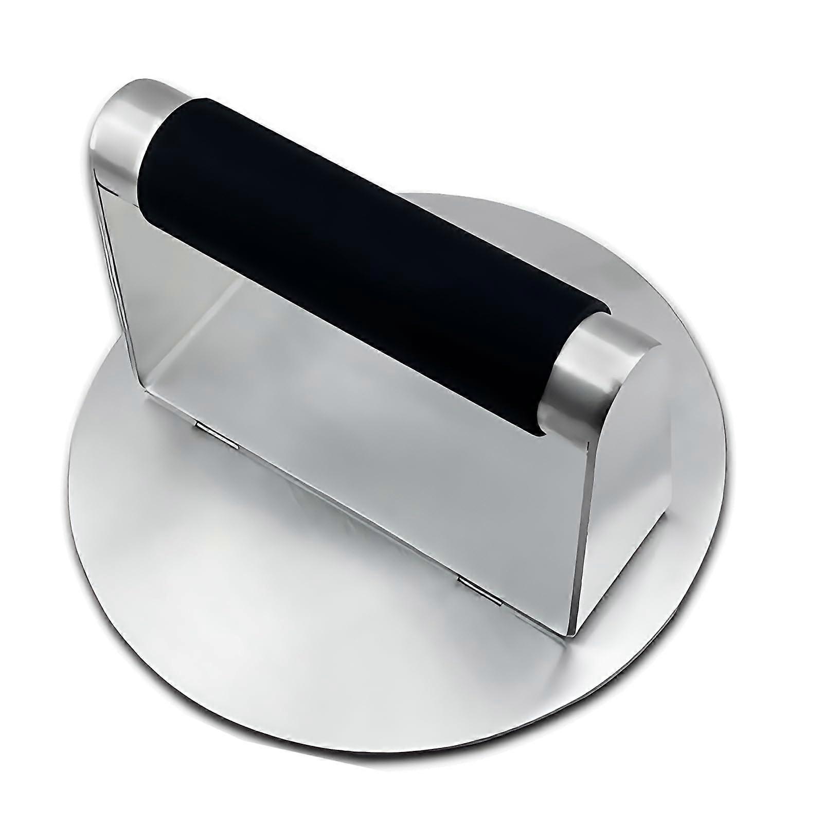 Burger Press Silicone with Steel Base, Rustproof Nonstick Meat Press for BBQ, Patty Maker Tool