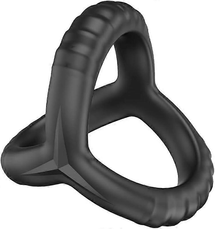 Black Silicone Elastic Cock Ring for Men Enhances Endurance and Improves Performance