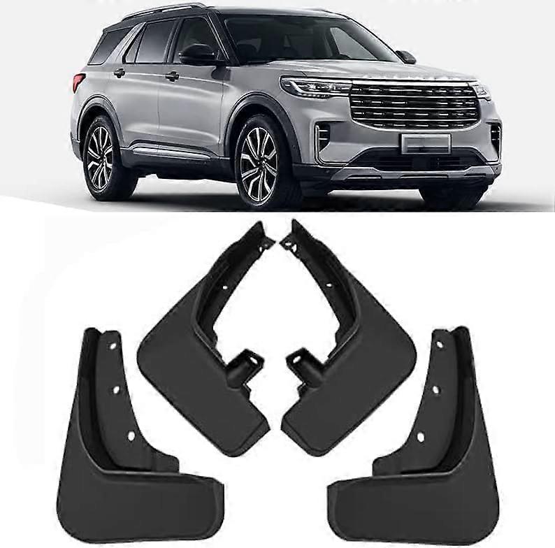 Front and Rear Mud Flaps Splash Guards Set for Ford Explorer 2023 Mud Protection Easy Install