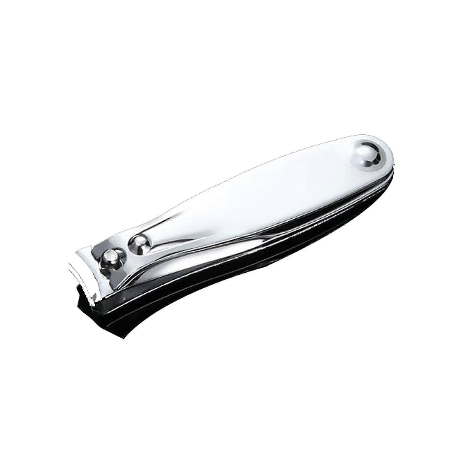 Stainless Steel Nail Clippers Small Sharp Cutting Edge Ergonomic Grip Folding Design Silver S