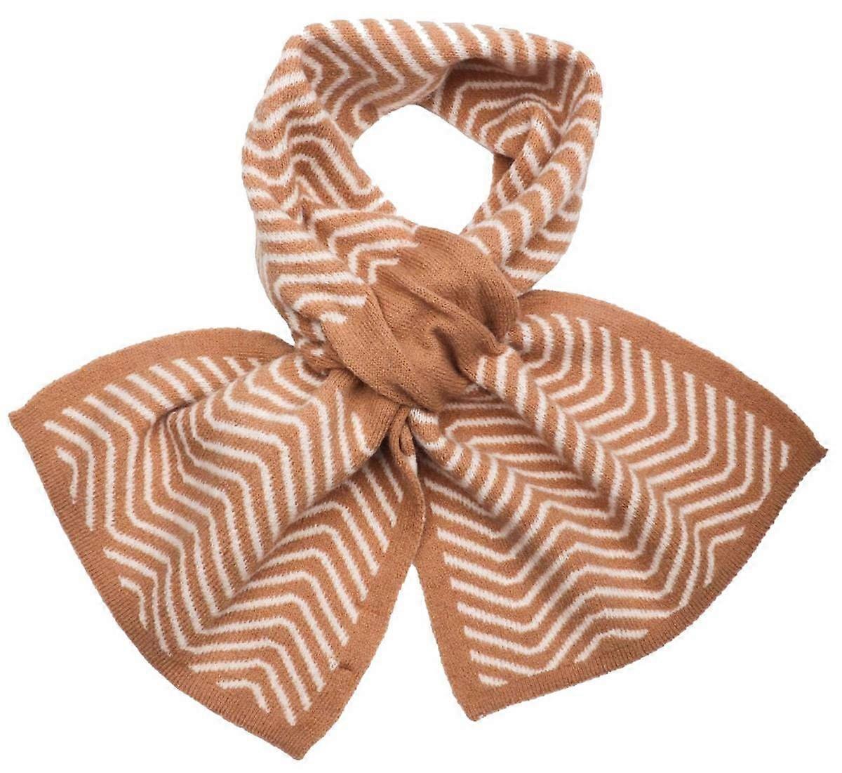 Zelly Herringbone Pull Through Scarf - Beige/Cream