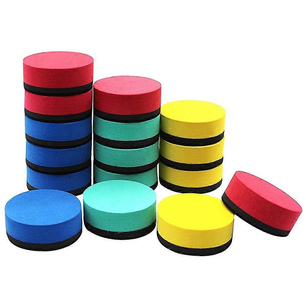 Pacote com 16 mini borrachas magnéticas (4 cores, 2 x 2 polegadas)