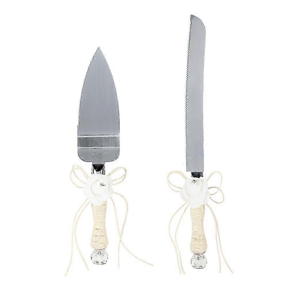 2Pcs/Set Wedding Cake Knife Shovel Cutter Server Set Gift Wedding Tableware
