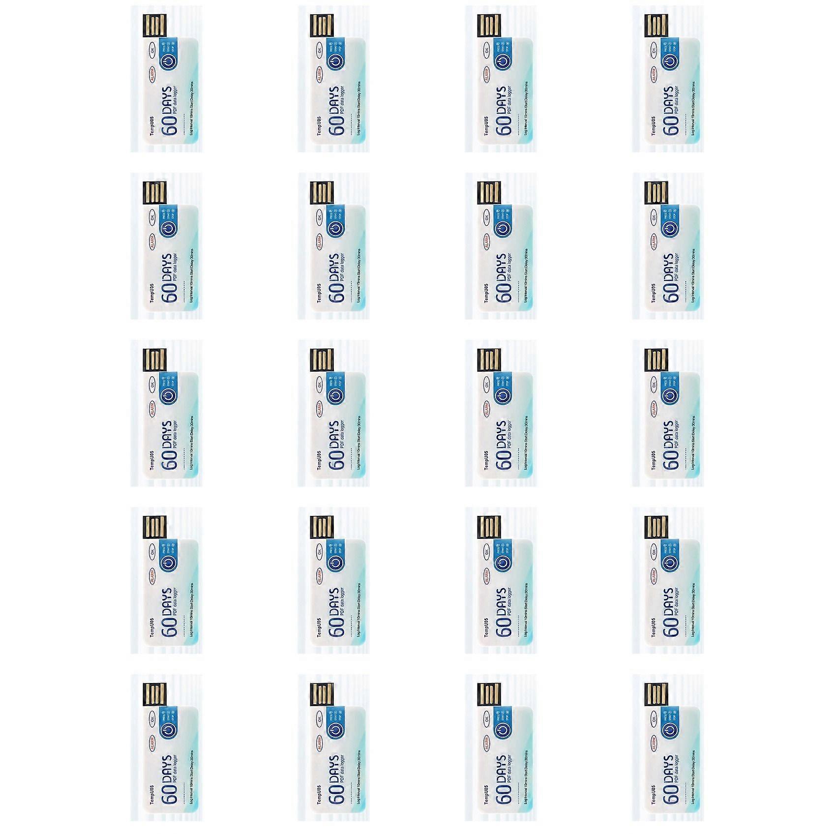 20X TempU05 Temperature Data Logger 60 Days Disposable Temperature Analyzer PDF USB