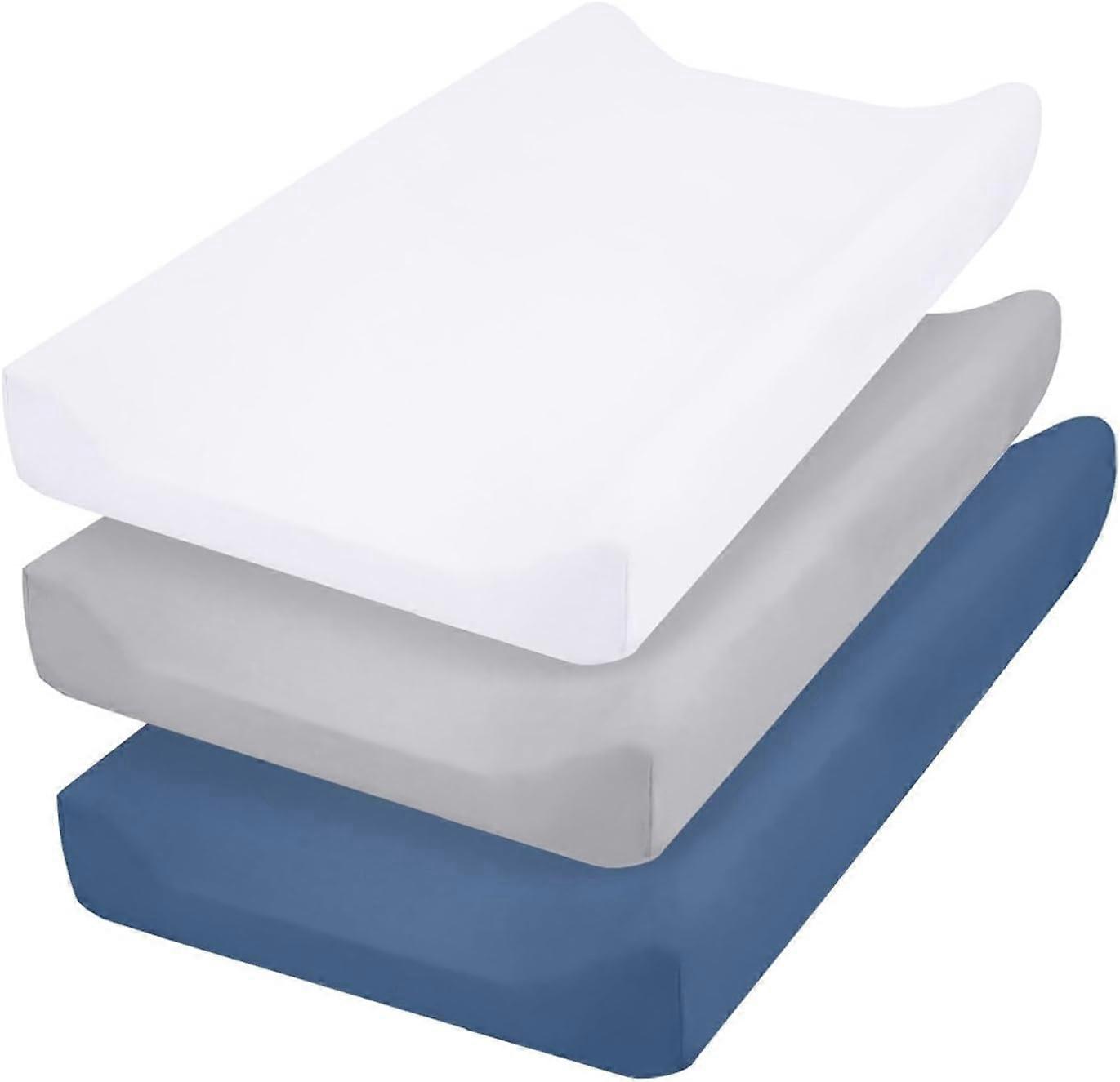 Changing Pad Cover 3 Pack Soft Comfortable Fit with Full Elastic Edges for Standard Pads