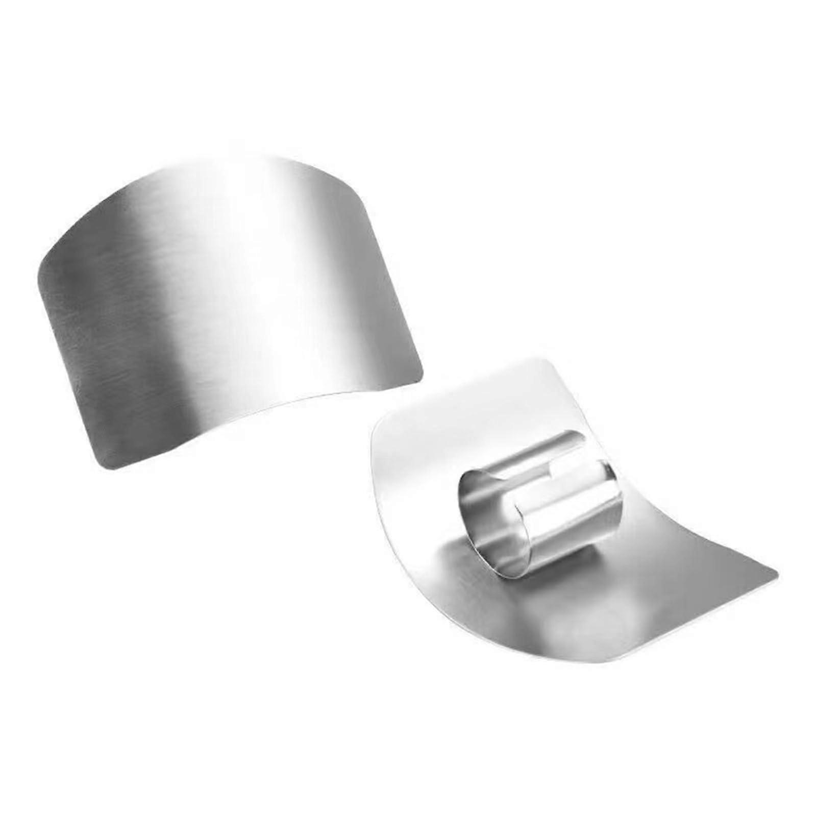 Stainless Steel Finger Guard for Cutting, Adjustable Kitchen Hand Protector, Dishwasher Safe