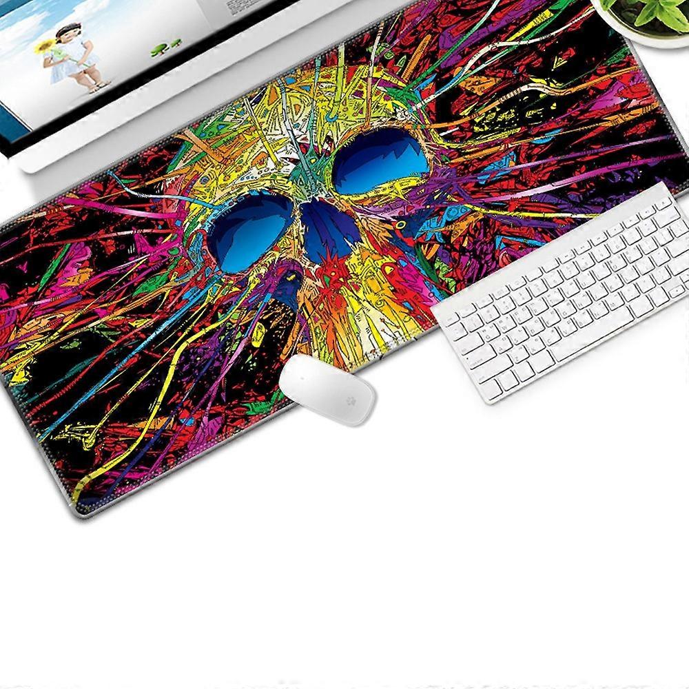 Gaming Keyboard Mouse Pad Colorful Pattern Large Size Desk Mat Mousepad for PC Computer Laptop, Size