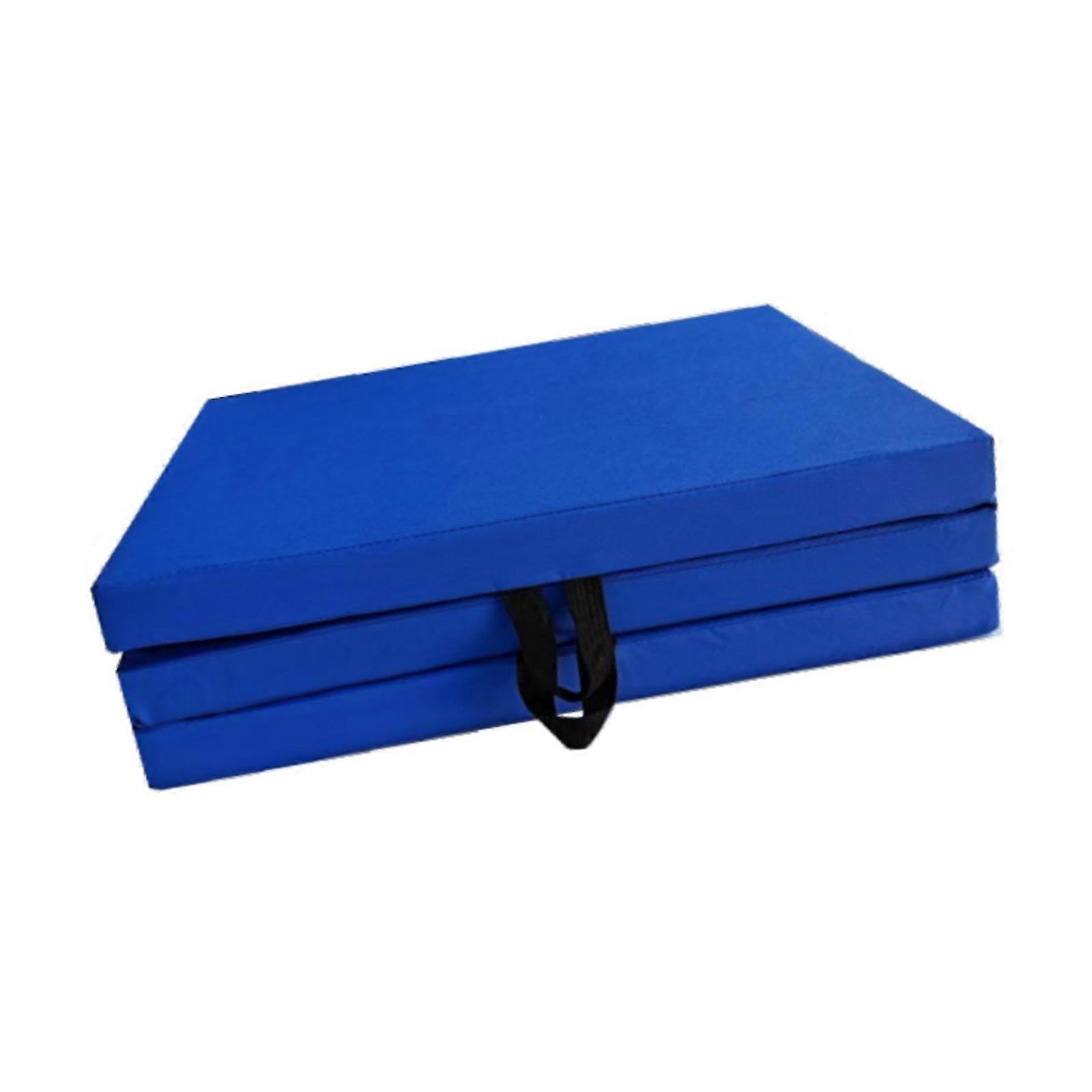 Tri Fold Exercise Mat with Handles, Thick Foldable Yoga Mat for Home Workout and Floor Exercises