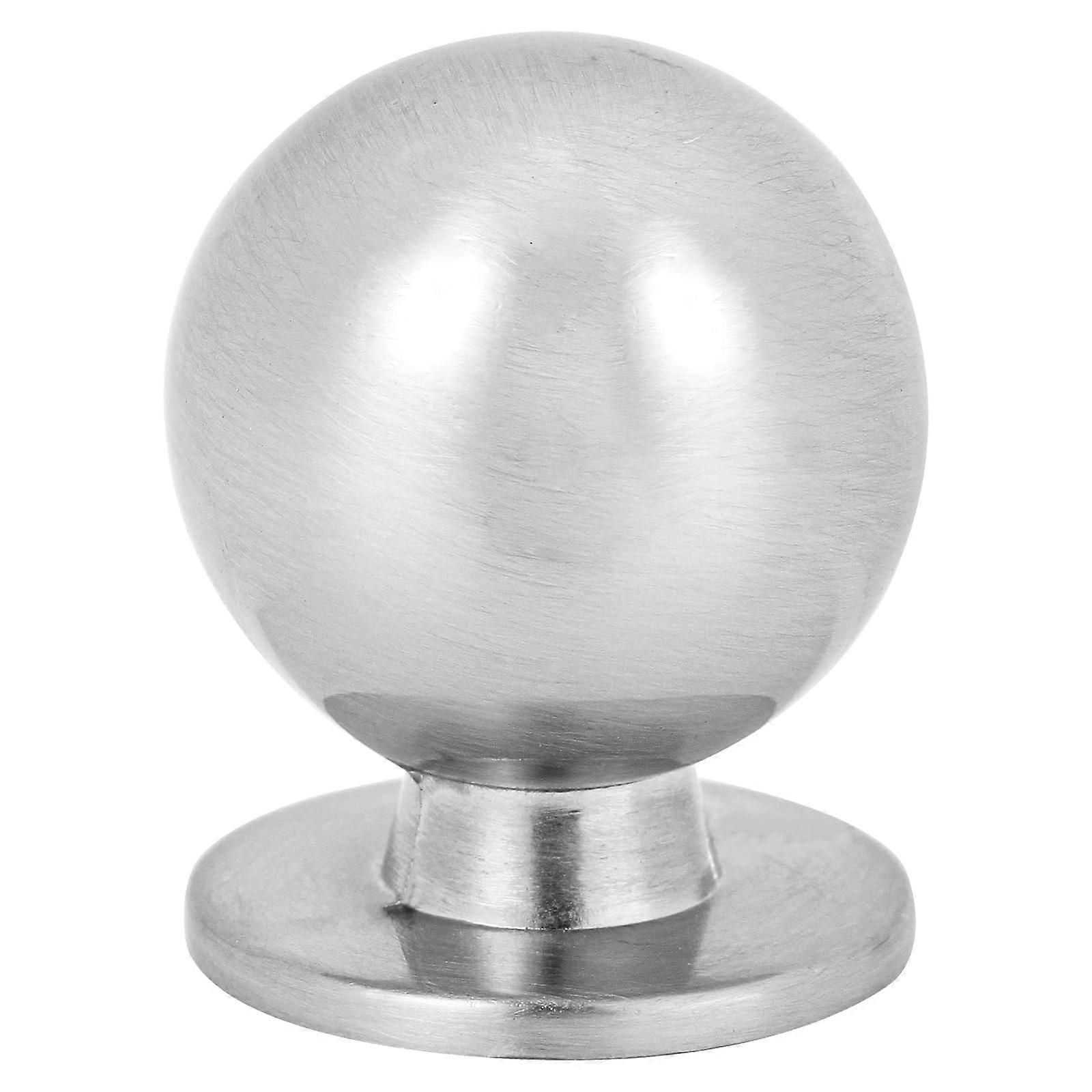 Brushed Nickel Cabinet Knobs 10 Pack 0.96 Inch Durable Zinc Alloy Round Drawer Pulls Silver