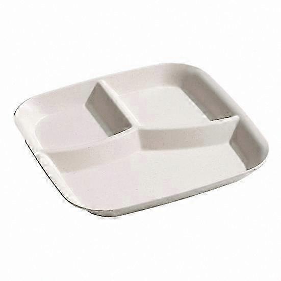 3-Compartment Rectangle Plate, Food Grade PP, Dishwasher Safe, Meal Serving for Breakfast, Snack, Vegetable, Kitchen Essentials