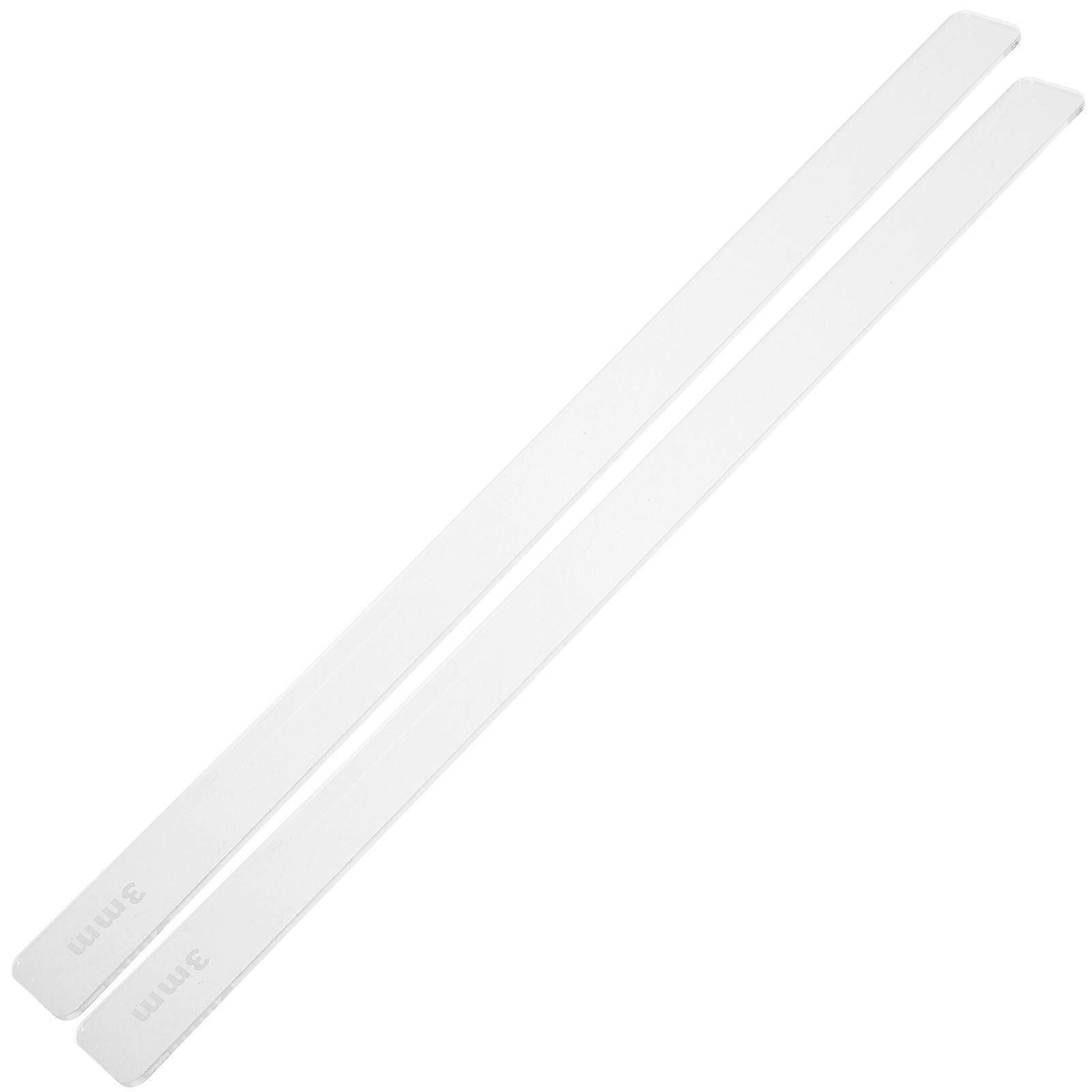 Acrylic Dough Scoring Tool Biscuit Rolling Pin Guide 2Pcs for Baking