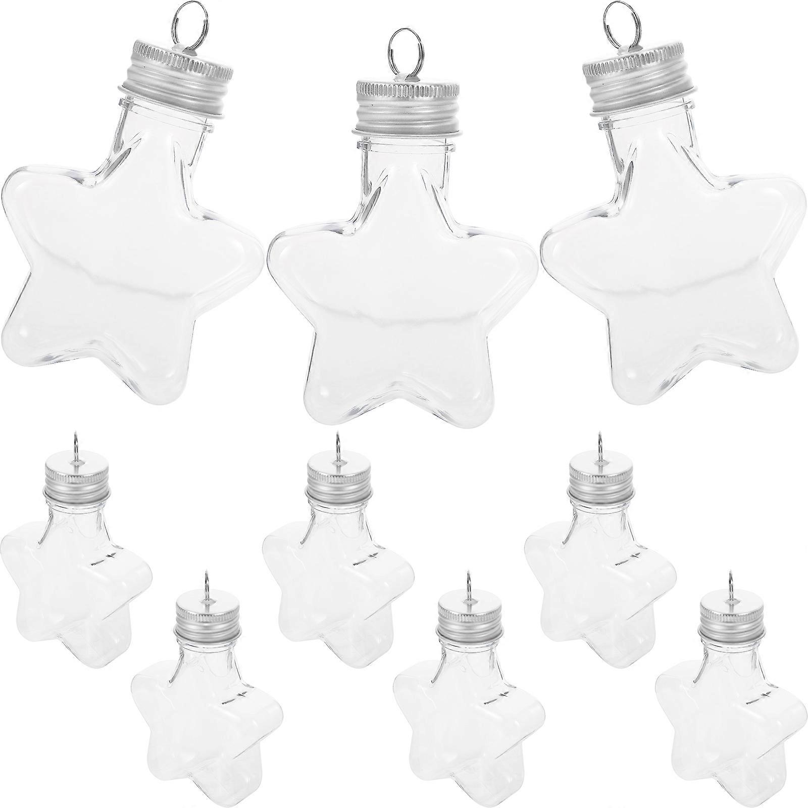 Wishing Bottle Star Shaped Empty Bottle for Storage Use 10Pcs