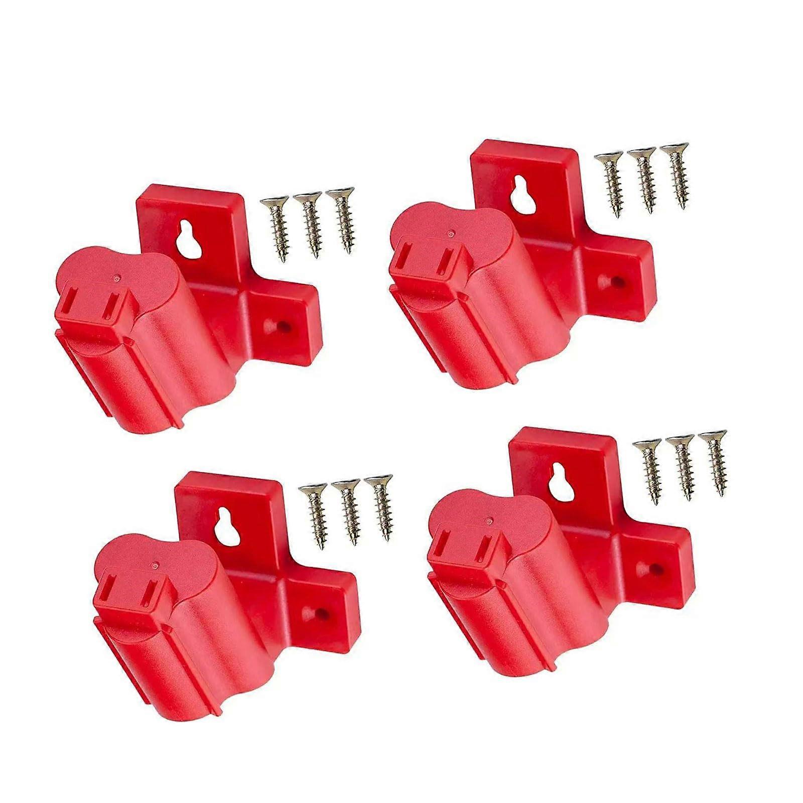 4/8Pcs Wall Mount Tool Organizer Power Tool Holder Rack with Angled Space Saving Design