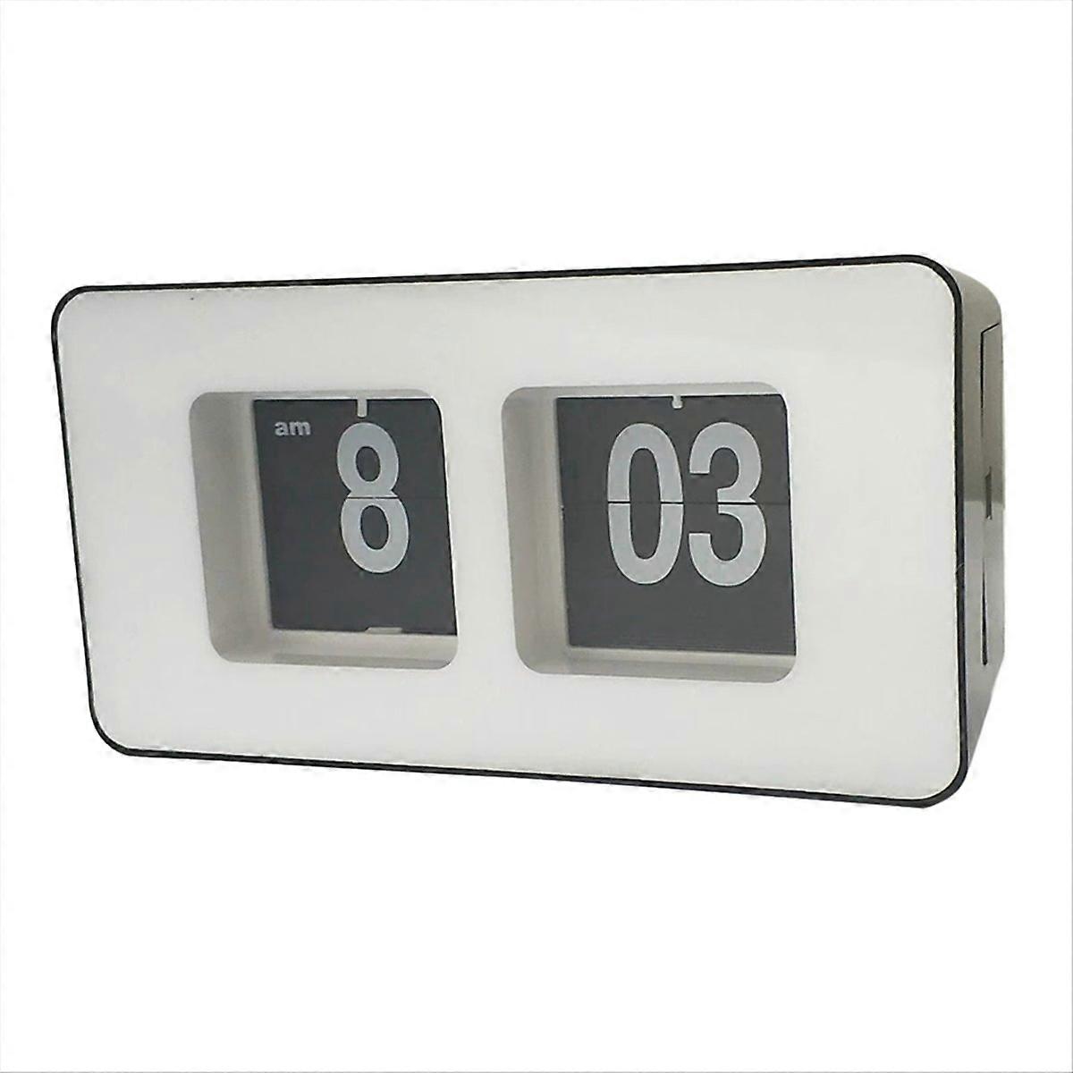 Automatic Page Turning Clock Digital Desk Clock Battery Powered A