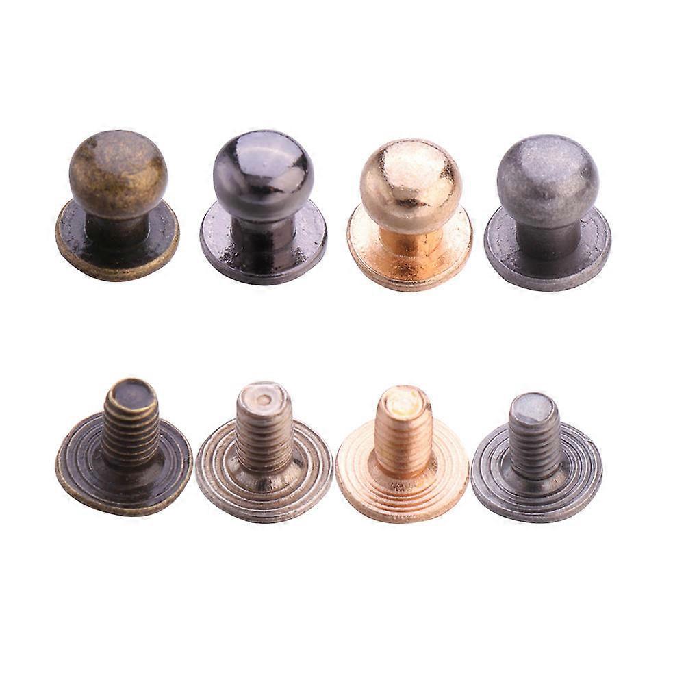 Mini Rivet Studs Hardware Accessories Screw Nails Set for DIY 72Pcs