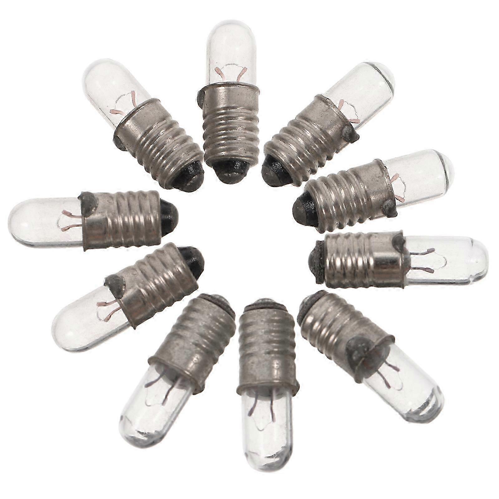 Micro Replacement Bulbs Miniature Light Bulbs for Microscope 10Pcs